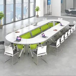 1.2m 1.4m Modular Foldable Training Room Desk Mobile Conference Table For School Project