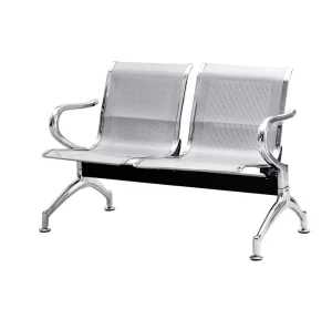 1.5mm Metal Modern Airport Hospital Office 3 Seater Waiting Room Chair