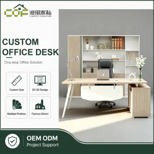 1.6M Modern Executive Office Standing Desk with Drawers and Storage Easy Assembly