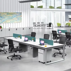 10 Person MDF Office Modular Cubicle Partitions Staff Working Employee Furniture Workstation Table Desk