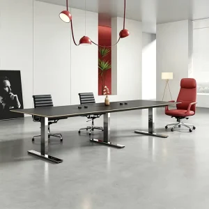 10 Person Stainless Steel Meeting Table for Office Conference Room Supplier for Office Hotels Schools