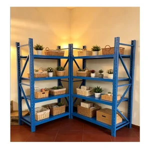 100 500kg Per Layer Adjustable Steel Storage Shelving Commercial Warehouse Steel Racking Steel Boltless Rack