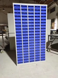 100 Blue Big Drawers Steel Part Cabinet with 100 Drawers Tool Box for Office Tools & Plastic Storage Bins Outdoor Storage Room