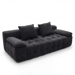 100% Foam Compressed Chesterfield Sofa Eco Friendly Lightweight Furniture for Hotel Mall Villa Use Modern Italian Minimalism