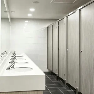 10mm 12mm 13mm Waterproof Phenolic Resin HPL Compact Laminate Board for Toilet Cubicles Shower Partition Urinal Divide Screen
