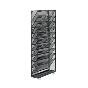 12 Story Factory Direct Sales Desk Side Storage Rack Multi Layer Bookshelf Metal Storage Box Office Desktop File Holder