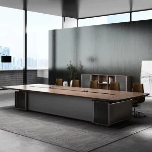 14 Seater Conference Table Large Meeting Room Table Modern Office Furniture for 14 Persons Boardroom Hotel School