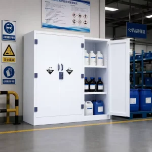 15 Gallon PP Corrosive Resistant Laboratory Chemical Storage Cabinet with Shelf Lock