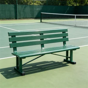 1500mm Heavy Duty Aluminum Player Waiting Bench Comfort Outdoor Tennis Court Seating Dimension L1500*W590*H835mm