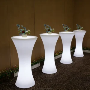 16 Colors RGB Tall Table Portable Waterproof Led Light up bar Table Led Cocktail Table for Outdoor Party Events