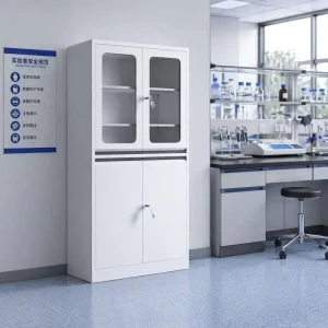 1800x900x450mm Steel Medicine Cabinet Double Door Laboratory Furniture Storage Cabinet with Lock for School Hospital
