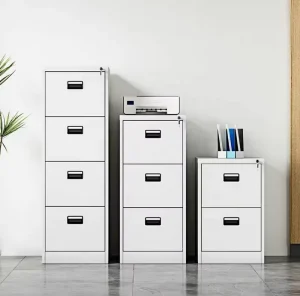 2/3/4-Drawer Vertical Metal Filing Cabinet for Office File Storage