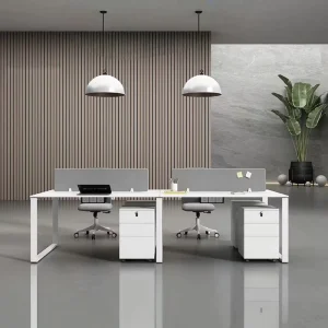 2 4 6 Seat Panel Office Desk & Open Screen Cubicle Staff Workstation Combination Stable Computer Table for Office