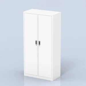 2 Door Cold Rolled Steel Storage Cabinet Lockable Locker Supply Cabinet with Independent Keys for Clinic Pharmacy