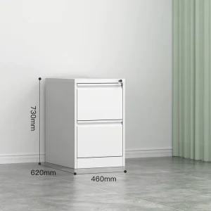2 Drawer Iron Filing Cabinet Metal Office Cabinet Furniture for Hospital