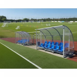 2 Level Design Mobile Football Bench Seats Soccer Dugout Substitute Player Bench with Bucket Seat PY ZKBB 2R