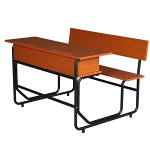 2 Person Connected School Desk Bench Durable Furniture for Nigeria Ghana Kenya African Schools
