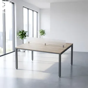 2 Personas Workstation Office Desk Office Furniture Escritorio 120x120x75cm Modern Design Long Strip Desk for Creative Hubs