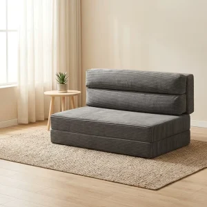 2 Seat Fabric Sofa for Apartments Vacuum Compressed