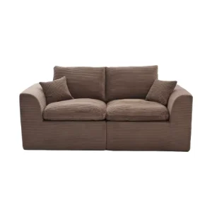 2 Seater Modular Cloud Sectional Sofa Removable Slipcover Comfy Cloud Couch for Living Room Apartment Dorm Bedroom