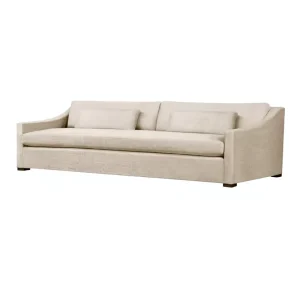2 Seater Sectional Sofa Custom High-end Designer Style Classic Slope Arm Bench-Cushion Sofa for Hotel/Villa/Contract Grade