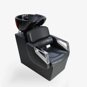 2 in 1 Washing Shampoo and Barber Chairs Black Professional Massage Electric Luxury Barber Chair for Salon