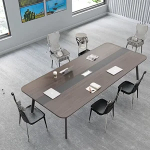 2.8m Wooden Luxury Conference Table Executive Meeting Table Modern 10 Person Office Desk