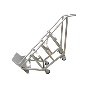 200kg Stainless Steel 304 Silvery Air Bottle Truck Hospital Use Oxygen Cylinder Trolley Portable Medical Customizable OEM ODM