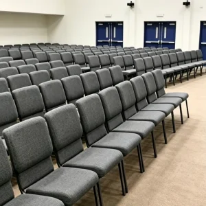 21inch Church Chairs Durable Interlocking Church Chairs Fabric Upholstery Theater Conference Event Chairs