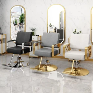 22 Gold Barber Chairs