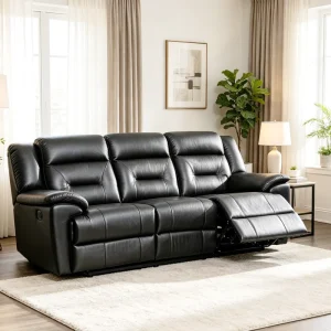3 2 1 Seater Genuine Leather Sofa Furniture Living Room Set Couch Modular Sectional Manual Recliner Couch Set