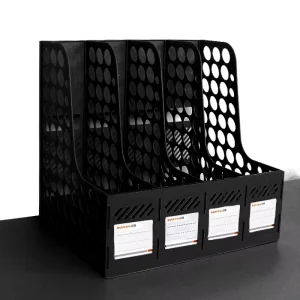 3/4 Compartment Magazine Organizers File Holder File Holder Stand Desk Organizer Office Tray Magazine Holder