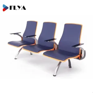 3/4 Seat Airport Hospital Waiting Chair Wood Waiting Room Chair