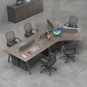 3 5 7 8 Person Creative Modern Design Office Workstation Staff Desk Chair Set Style Simple Employee Desk