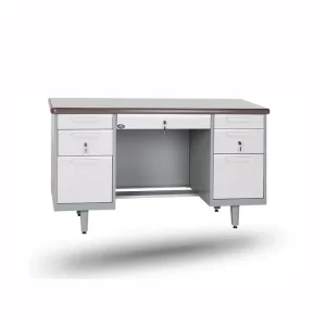 3 Drawer Metal Table Steel Office Desk