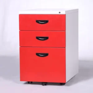 3 Drawer Mobile File Cabinet with Lock Modern Steel Under Desk Pedestal on Wheels Heavy Duty Anti tilt Storage Office Cabinet