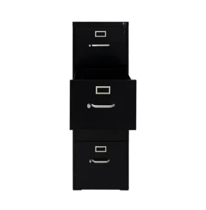 3 Drawer Modern Vertical Filing Cabinet Cold Rolled Steel Office File Storage with Lock for School & Hotel Use