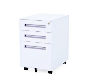 3 Drawers Mobile Steel File Cabinet for Living Room Storage Solution Steel Locker