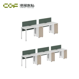 3 Drawers Modular Computer Workstation Desk with Easy Assembly Modern Design Office Furniture