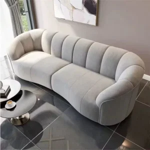 3 Gray Chesterfield Segmented Sofas for Living Rooms and Bedrooms Hotel Furniture Sets