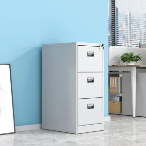 3 Layer Drawer Style Cabinet with Lock Metal Filing Cabinet Office Filing Cabinet Modern Office Furniture for Schools Hospitals