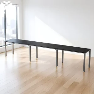 3 Personas Workstation Desk Escritorio 360x60x75cm Rapid Assembly Modular Desk for Quick Office Relocations Cubicle Office Table