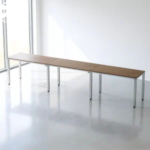 3 Personas Workstation Desk Escritorio 360x60x75cm Rectangular Office Desk for Linear Staff Seating Arrangement Office Table