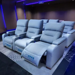 3 Seater Electric Cinema Sofa Home Theater Furniture Cinema Interior Home Theater Laydown Table Recliner Sofa Chair