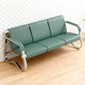 3 Seater Leather Modern Durable Waiting Room Chairs for Airport Hospital Salon School Mall Hotel Commercial Use
