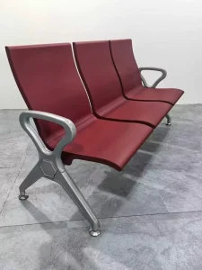 3 Seater Modern Waiting Chair Public Seating Bench for Airport School Workshop Hospital Waiting Rooms with Metal Frame