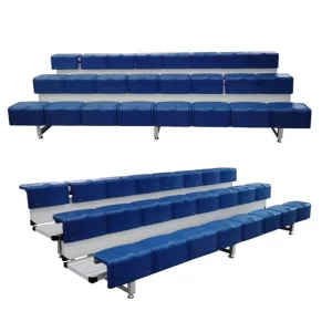 3 Tier Low Rise Portable Seat Stadium Bleacher Spectator Seating Tribuna for Sports Courts