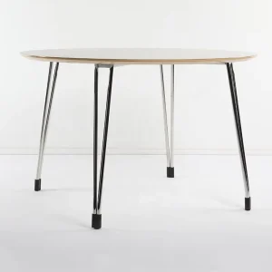 3.94 ft Modern Metal Banquet Dining Table for Hotel Home Restaurant Living Room Hospital Use Durable Foldable