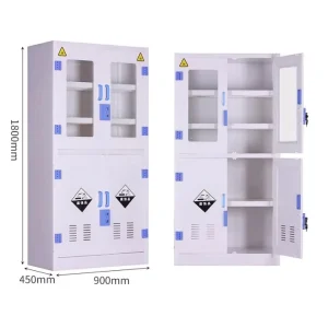 30 Gallon PP Polypropylene Laboratory Chemical Storage Cabinet Medicine Reagent Cabinet for Hospital School Corrosive