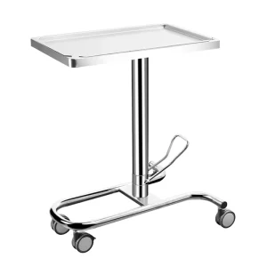 304 Stainless Steel Hydraulic Mayo Trolley Adjustable Surgical Instrument Mayo Stand for Operating Room
